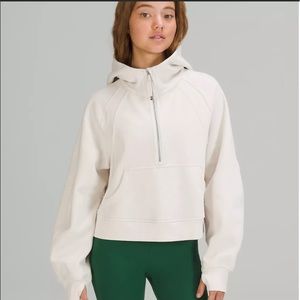 White opal half zip scuba